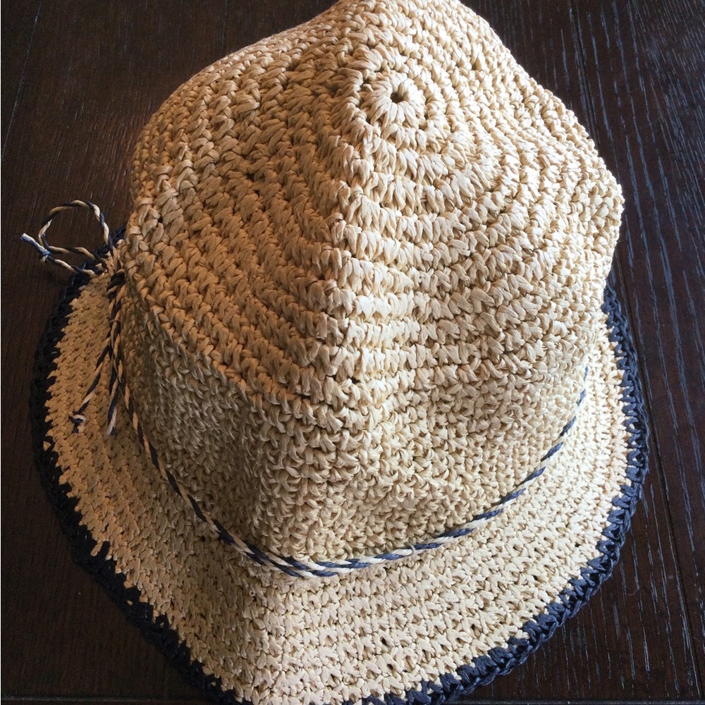 Talbots straw sun hat